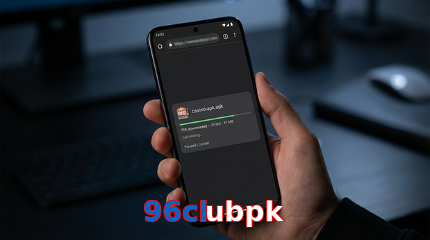Main screen of 96Clubpk apk page for PK players