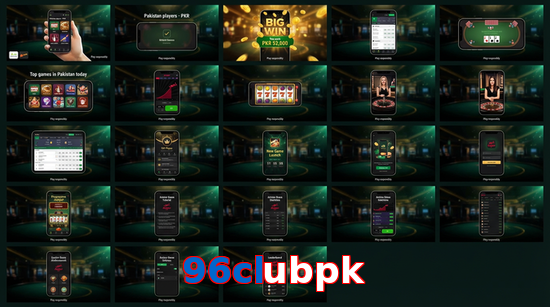 Main screen of 96Clubpk bet page for PK players
