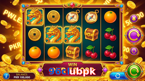 Main screen of 96Clubpk pg page for PK players